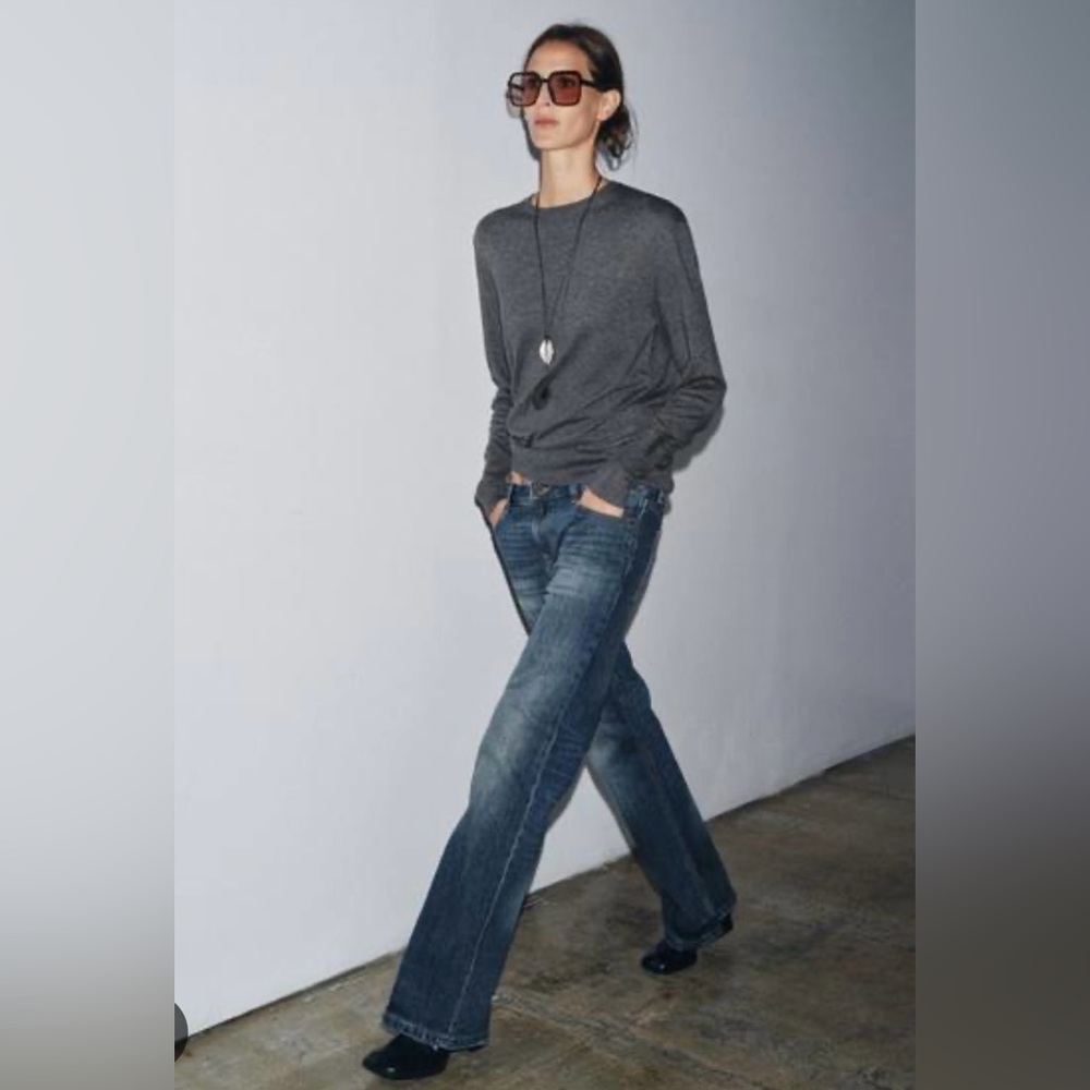 Zara low rise jean boot cut